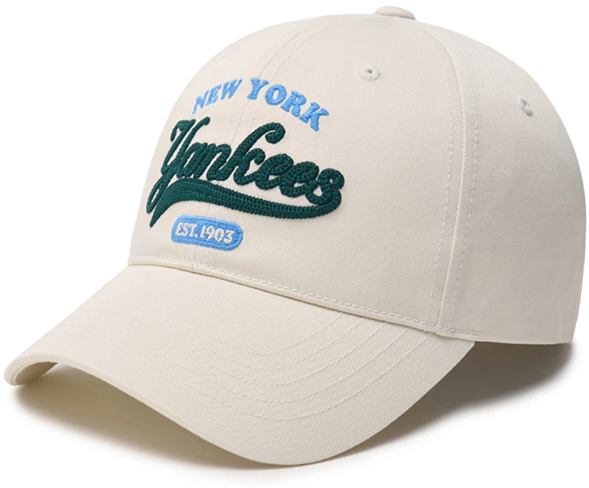 mlb-cream-embroidered-logo-baseball-cap-unisex-couple-style-polyester-cotton-3-acpvl-24-n-cream