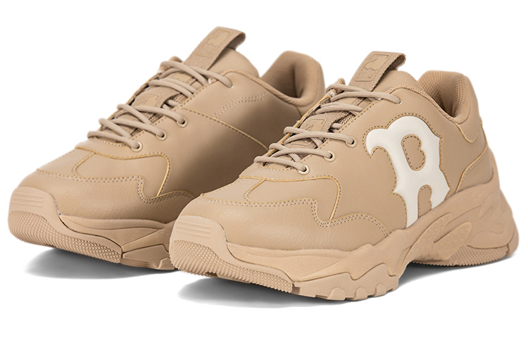 Lookbook 【23秋冬美拉德風】MLB 舒適百搭氣質潮流 減震耐磨防滑 低幫 老爹鞋 男女同款 米黃色