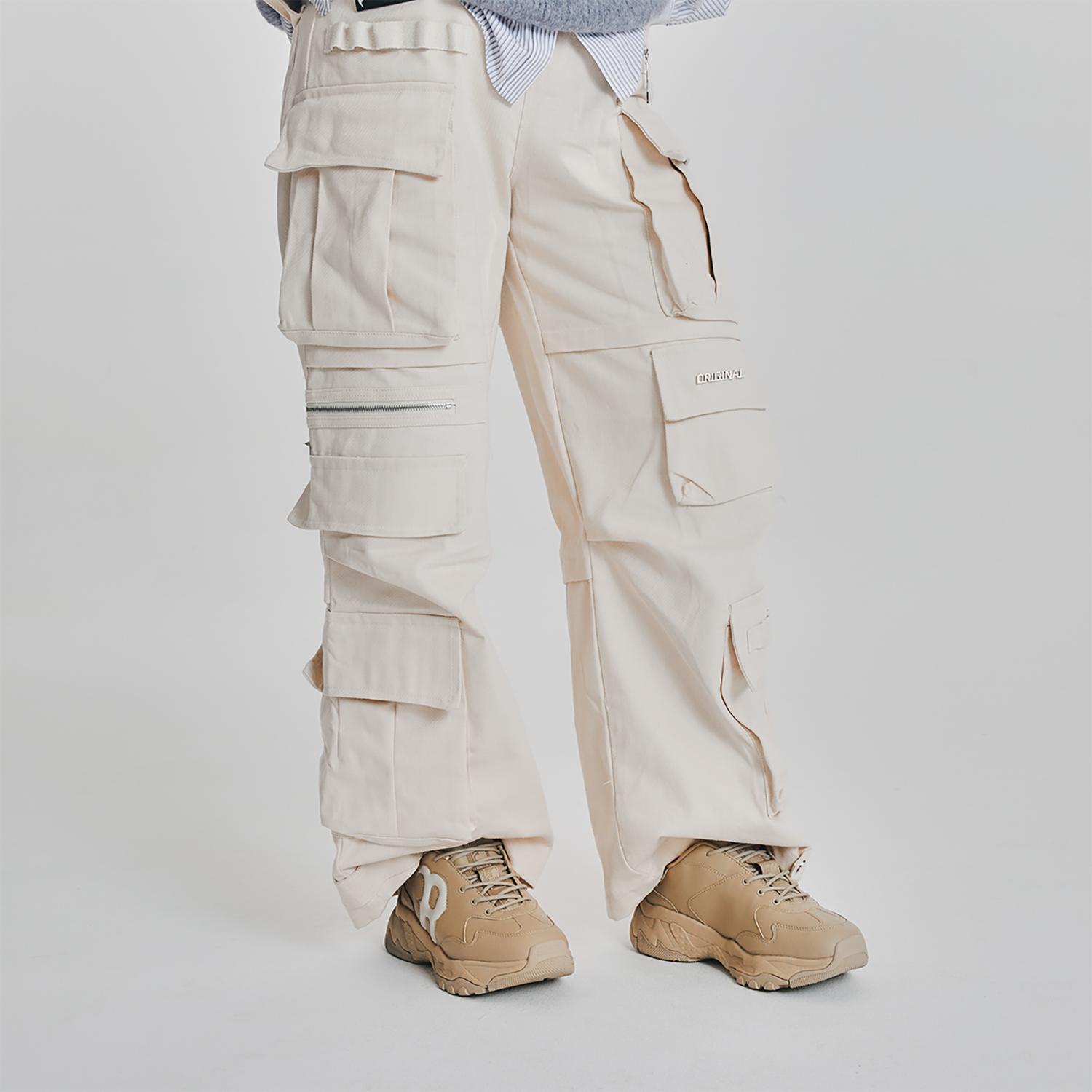 Cheap 【23秋冬美拉德風】MLB 舒適百搭氣質潮流 減震耐磨防滑 低幫 老爹鞋 男女同款 米黃色