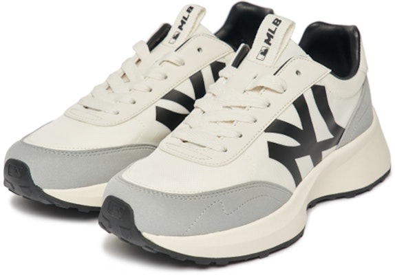 MLB 低幫舒適耐磨老爹鞋 男女同款 灰白 Lookbook MLB 低幫舒適耐磨老爹鞋 男女同款 灰白