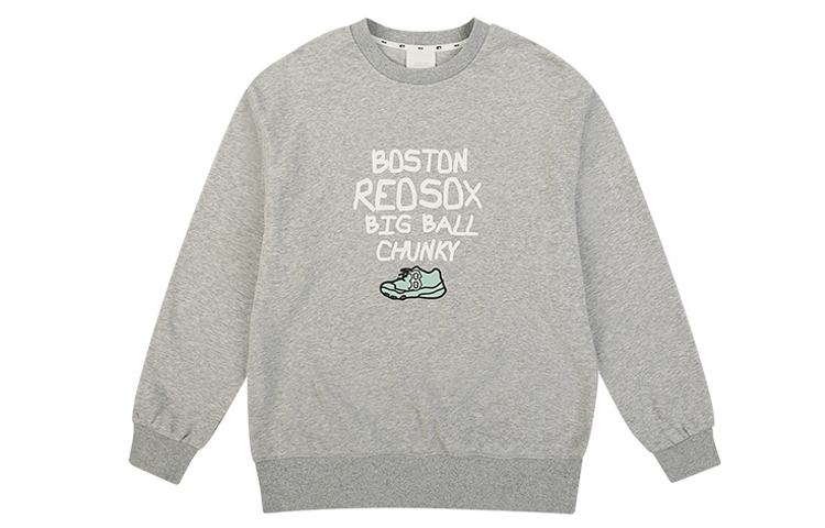 MLB Dad Sneakers Series Unisex Long-Sleeve Sweatshirt Grey 31MT06011-43M