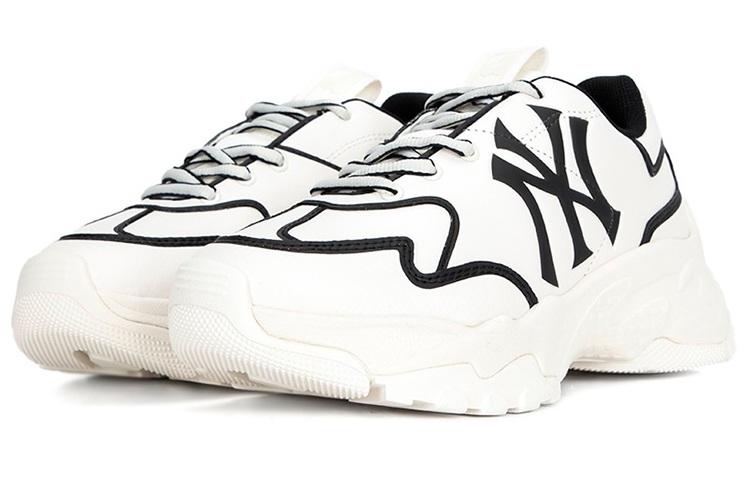 Lookbook MLBダッドシューズ ローカット 白黒 3ASHCLS2N-50BKS