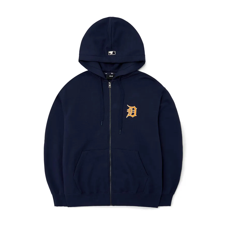MLB Detroit Tigers Logo Hoodie Zip Jacket Blue 3ATRB0426-46NYD