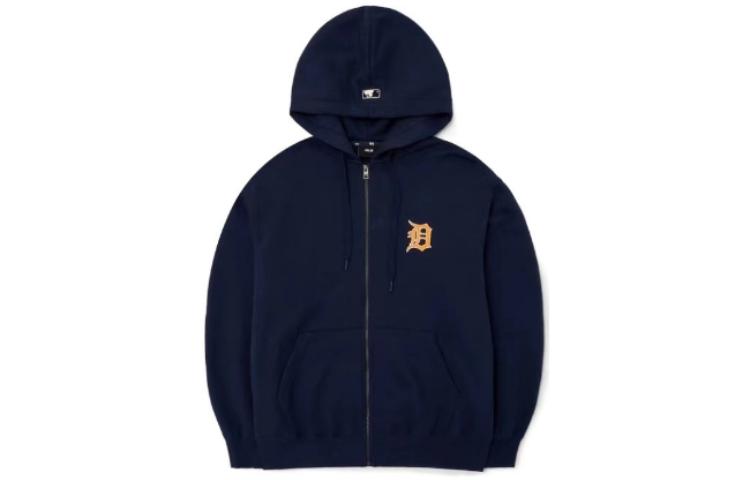 MLB Detroit Tigers Logo Hoodie Zip Jacket Blue 3ATRB0426-46NYD 圖 2