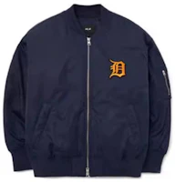 Order MLB Detroit Tigers Jaket Baseball Unisex Logo Solid Navy Cotton. 3AJPB0124-46NYD