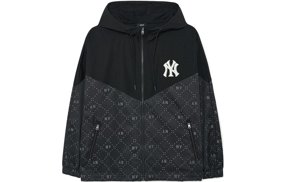 MLB Diamond Monogram New York Yankees Logo Embroidered Unisex Zip Hoodie. 3AWJM0234-50BKS 圖 2