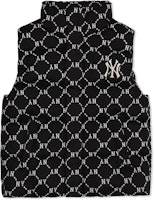 MLB Diamond Quilted Windproof Down Vest Unisex Black 3ADVM2026-50BKS MLB Diamond Quilted Windproof Down Vest Unisex Black 3ADVM2026-50BKS