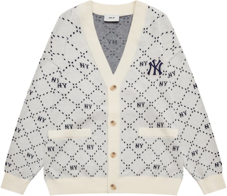 MLB Diamond Series Gray V-Neck Knit Sweater Unisex Long Sleeve Pullover. 3AKCM0134-50CRD Buy MLB Diamond Series Gray V-Neck Knit Sweater Unisex Long Sleeve Pullover. 3AKCM0134-50CRD