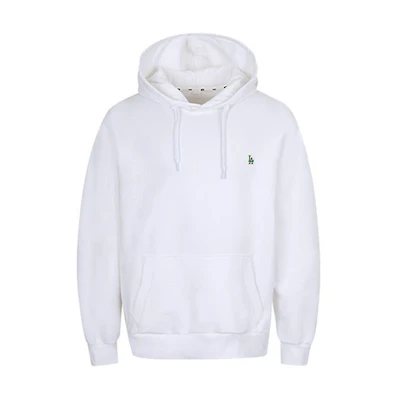 MLB Dodgers Basic Embroidered Hoodie Unisex Long-Sleeve White - Gift Idea 31HD02011-07W