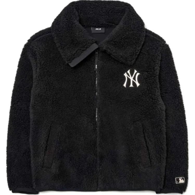 MLB Dumble New York Yankees Embroidered Logo Zip Jacket Unisex Black. 3AJPF3016-50BKS