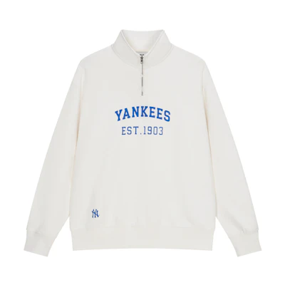 MLB Early Spring Stand Collar Half-Zip Sweatshirt Unisex College Style 3AMTV0341-50CRS