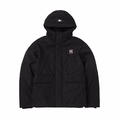 MLB Embroidered Hooded Down Jacket Unisex. 3ADJB0636-50BKS