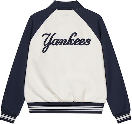 MLB 刺繍ロゴ ボタンアップ 長袖 ベースボールジャケット ネイビー ユニセックス 3AJPV1641-50NYD Lookbook MLB 刺繍ロゴ ボタンアップ 長袖 ベースボールジャケット ネイビー ユニセックス 3AJPV1641-50NYD