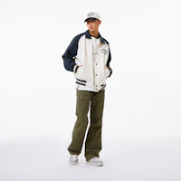 Sizing MLB Embroidered Letter Button-Up Long-Sleeve Baseball Jacket Navy Unisex 3AJPV1641-50NYD