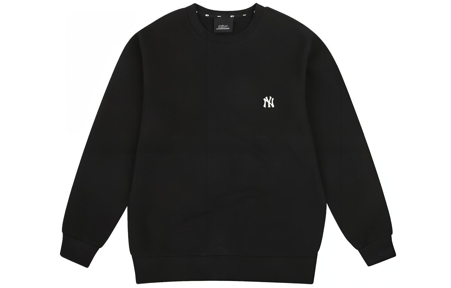 MLB Embroidered Logo Unisex Sweatshirt Black Couples Edition 31MT02011-50L