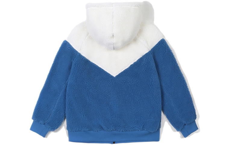 MLB Fleece Lined Hoodie Jacket Unisex White Blue拼接 31JPF5061-07U 圖 3