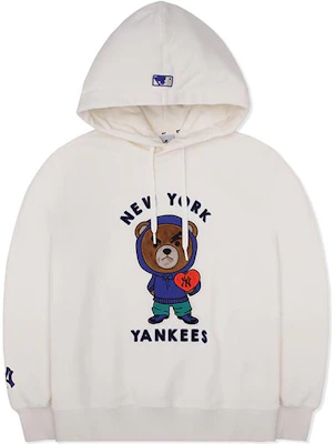 MLB怒脸熊印花男女同款米色长袖休闲卫衣 3AHDE0126-50CRS Order MLB怒脸熊印花男女同款米色长袖休闲卫衣 3AHDE0126-50CRS