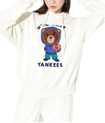 MLB怒脸熊印花男女同款米色长袖休闲卫衣 3AHDE0126-50CRS Purchase MLB怒脸熊印花男女同款米色长袖休闲卫衣 3AHDE0126-50CRS