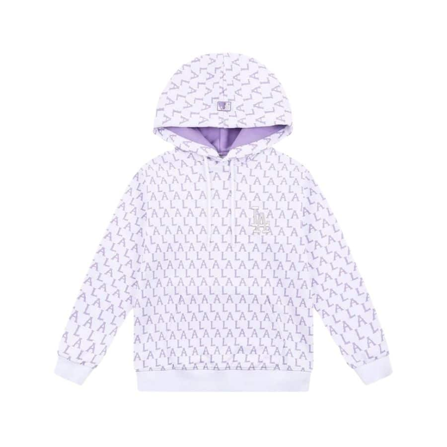 MLB Full Logo Lettering Hoodie Unisex Purple 31HDM1111-07V