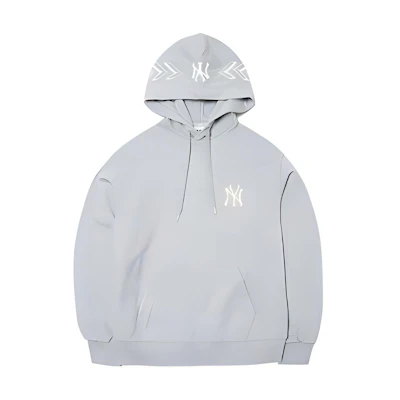MLB FW21 Logo Pullover Hoodie Unisex Gray 3AHDS0214-GREY