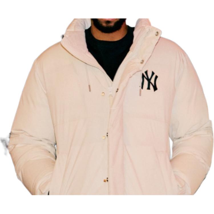 Shop MLB 2022秋冬白色连帽短款羽绒服，防风保暖。 3ADJB1126-50CRS