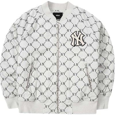 MLB FW22 All-Over Logo White Long-Sleeve Baseball Jacket Unisex. 3AJPM0224-50CRS Buy MLB FW22 All-Over Logo White Long-Sleeve Baseball Jacket Unisex. 3AJPM0224-50CRS