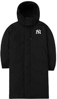 MLB FW22 Black Logo Hooded Long Down Jacket Unisex Windproof Warm Coat. 3ADJB1426-50BKS MLB FW22 Black Logo Hooded Long Down Jacket Unisex Windproof Warm Coat. 3ADJB1426-50BKS