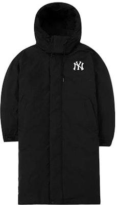 MLB FW22 Black Logo Hooded Long Down Jacket Unisex Windproof Warm Coat. 3ADJB1426-50BKS Order MLB FW22 Black Logo Hooded Long Down Jacket Unisex Windproof Warm Coat. 3ADJB1426-50BKS