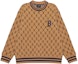 Buy MLB FW22 Boston Red Sox Logo Embroidered Crewneck Monogram Brown Unisex Sweatshirt 3AMTM0724-43BGD