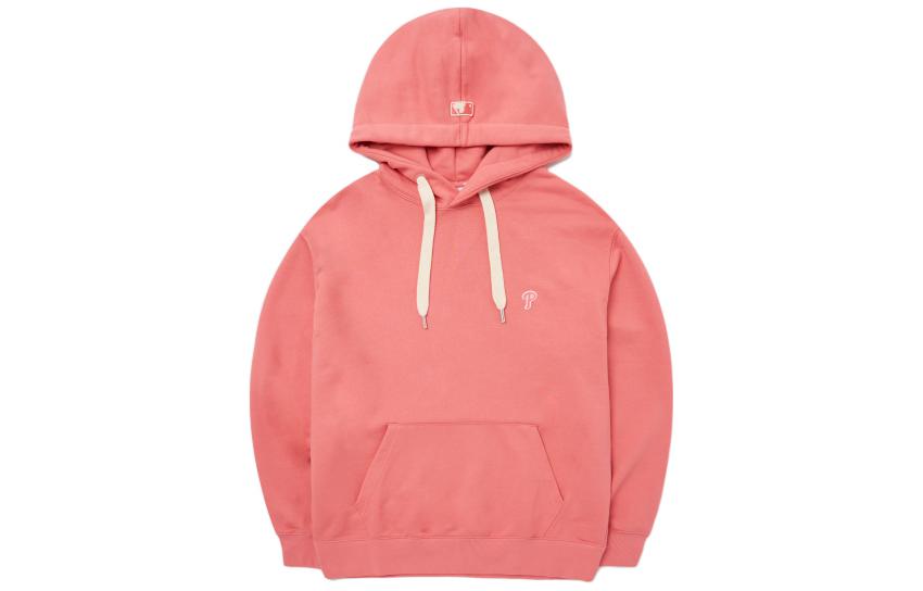 MLB FW22 Coral Hoodie Unisex - Small Logo Embroidery Pullover Sweatshirt 3AHDB0124-10COS