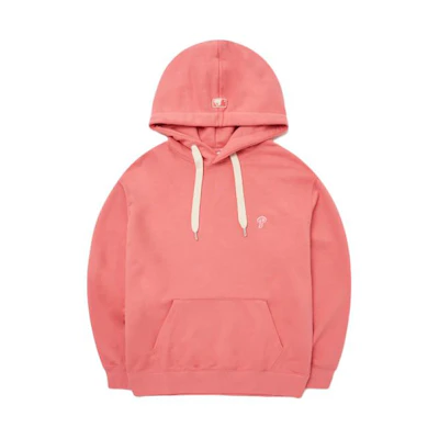 MLB FW22 Coral Hoodie Unisex - Small Logo Embroidery Pullover Sweatshirt 3AHDB0124-10COS
