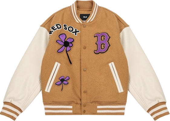 MLB FW22 Embroidered Button-Up Baseball Jacket Khaki Unisex Couple Style 3AJPF0124-43BGD Order MLB FW22 Embroidered Button-Up Baseball Jacket Khaki Unisex Couple Style 3AJPF0124-43BGD