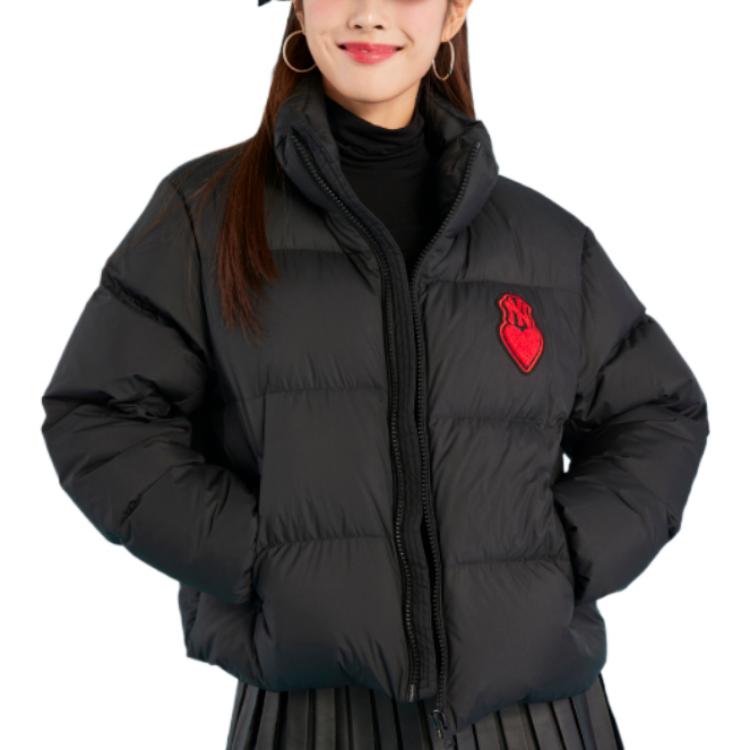MLB FW22 Embroidered Heart Short Puffer Jacket Unisex Black. 3FDJH0126-50BKS 圖 6