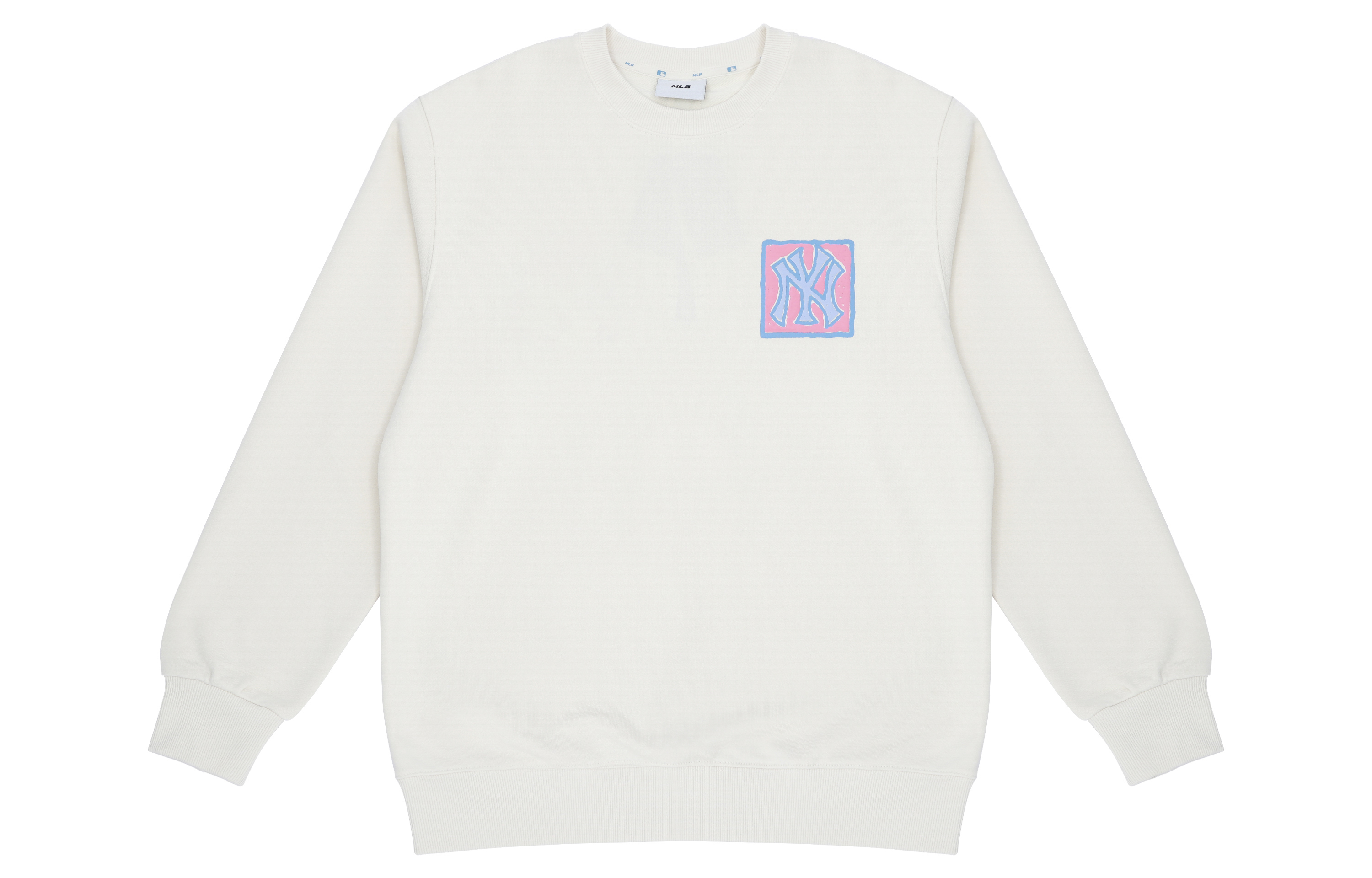 MLB FW22 Graffiti Print Crewneck Sweatshirt Unisex White 3AMTL0414-50CRS 圖 3
