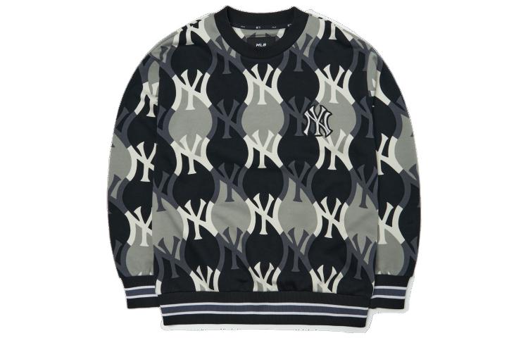 MLB FW22 Graphic Embroidered Crewneck Sweatshirt Unisex Black 3AMTY0124-50BKS