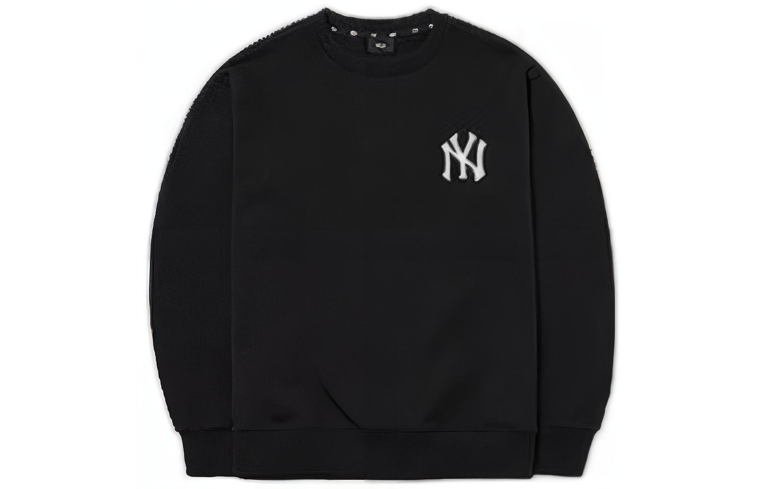 MLB FW22 Logo Animal Print Crewneck Sweatshirt Unisex - Black 3AMT00221-50BKS