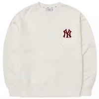 Order MLB FW22 復古運動標誌圓領衛衣 男女款 米白色 3AMTB0626-50IVS