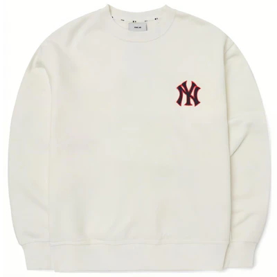 MLB FW22 復古運動標誌圓領衛衣 男女款 米白色 3AMTB0626-50IVS Order MLB FW22 復古運動標誌圓領衛衣 男女款 米白色 3AMTB0626-50IVS