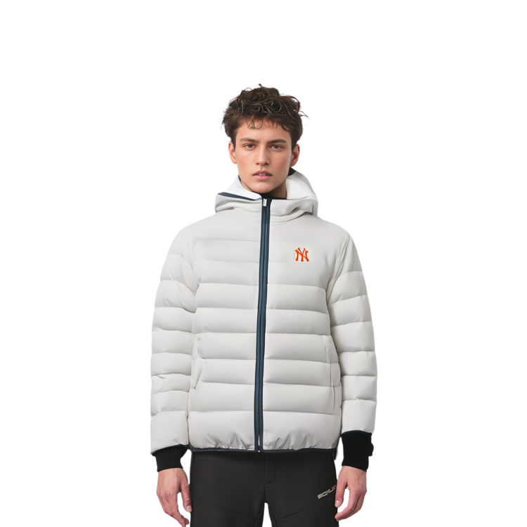 Lookbook MLB FW22 标志超轻连帽羽绒服 中性款 3ADJA0426-50BKS-2