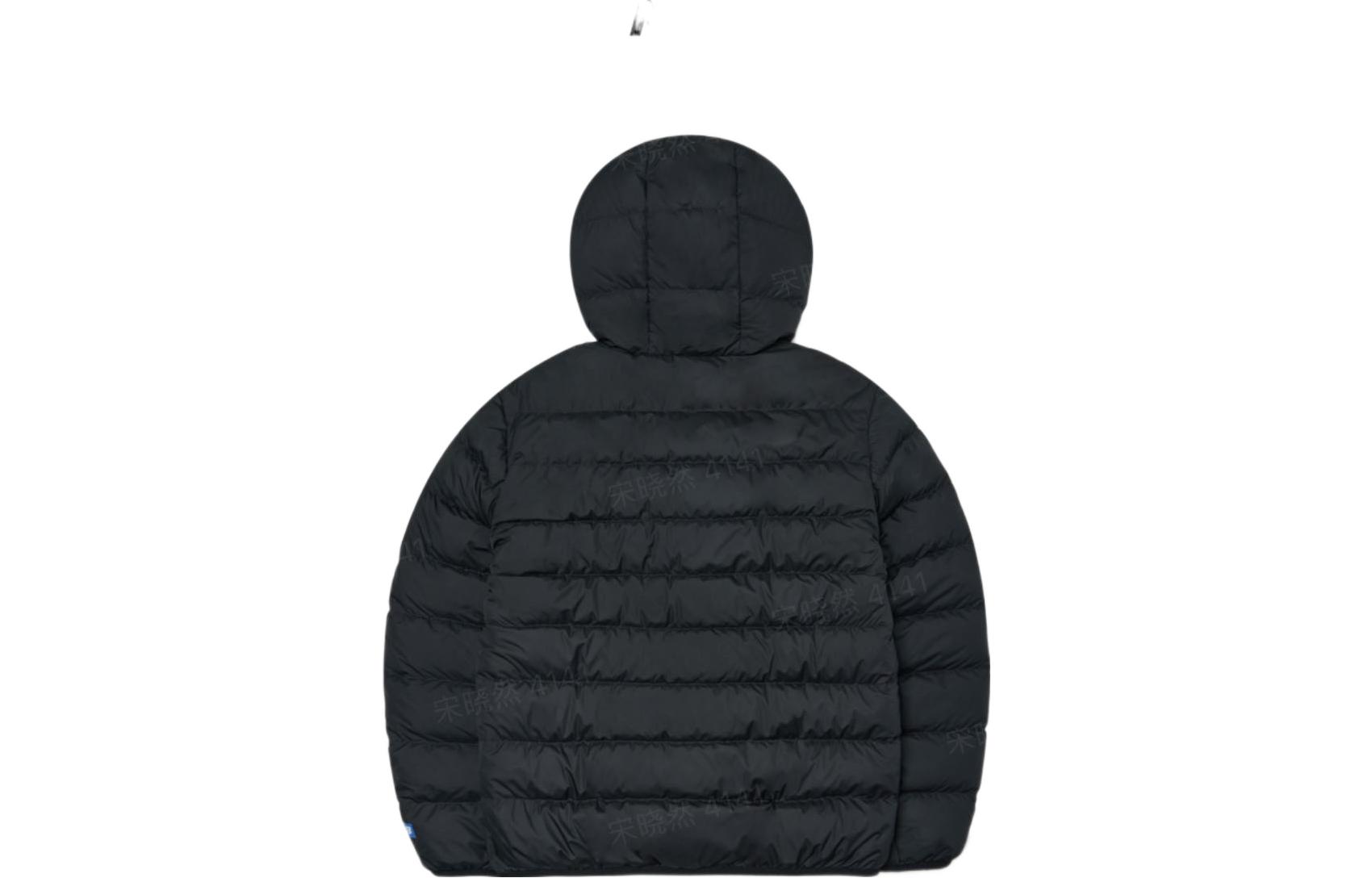 MLB FW22 Logo Patch Zip-Up Hooded Down Jacket Short Unisex Black 3ADJA0426-50BKS 圖 3