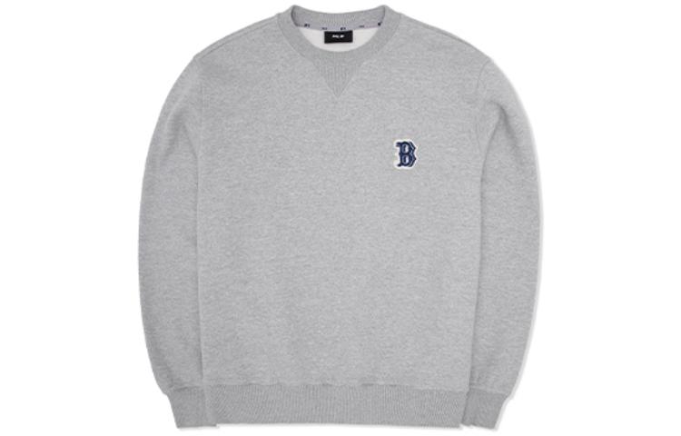 MLB FW22 Logo Print Crewneck Sweatshirt Unisex Gray 3AMTB0526-43MGS