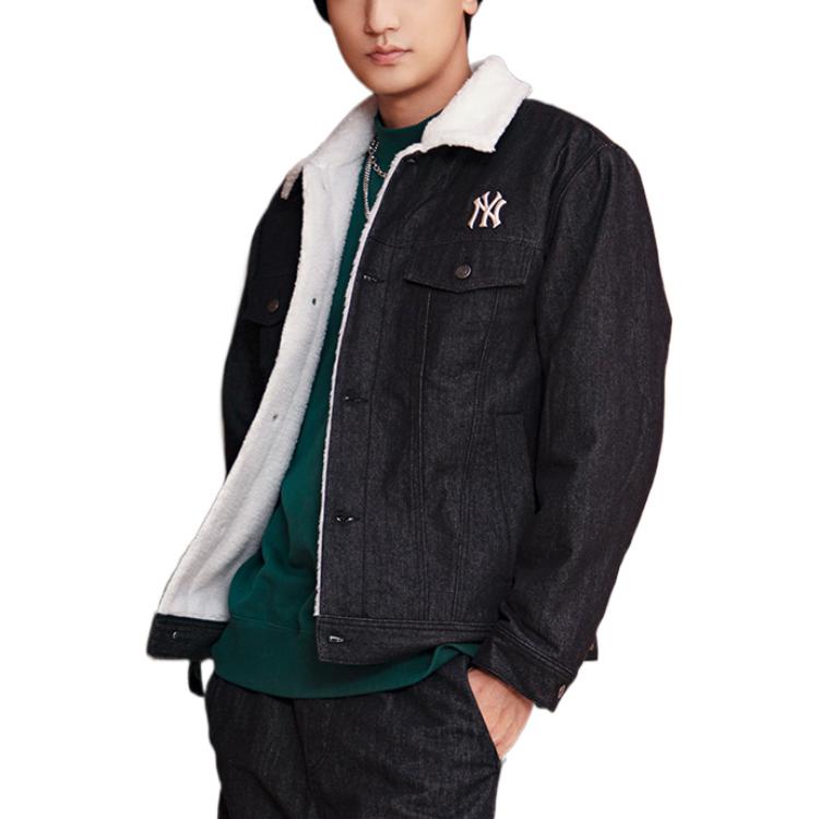 MLB FW22 Logo Print Long Sleeve Denim Jacket Unisex Black 3ADKEC126-50BKS 圖 5