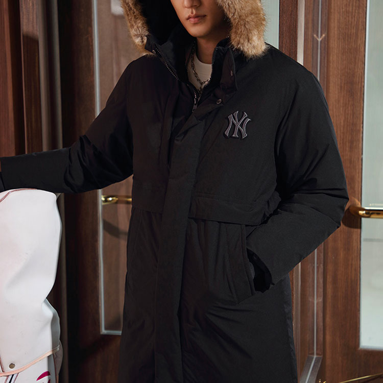 MLB FW22 New York Yankees Black Puffer Jacket Winter Unisex Hoodie Coat 3ADJEC626-50BKS 圖 4