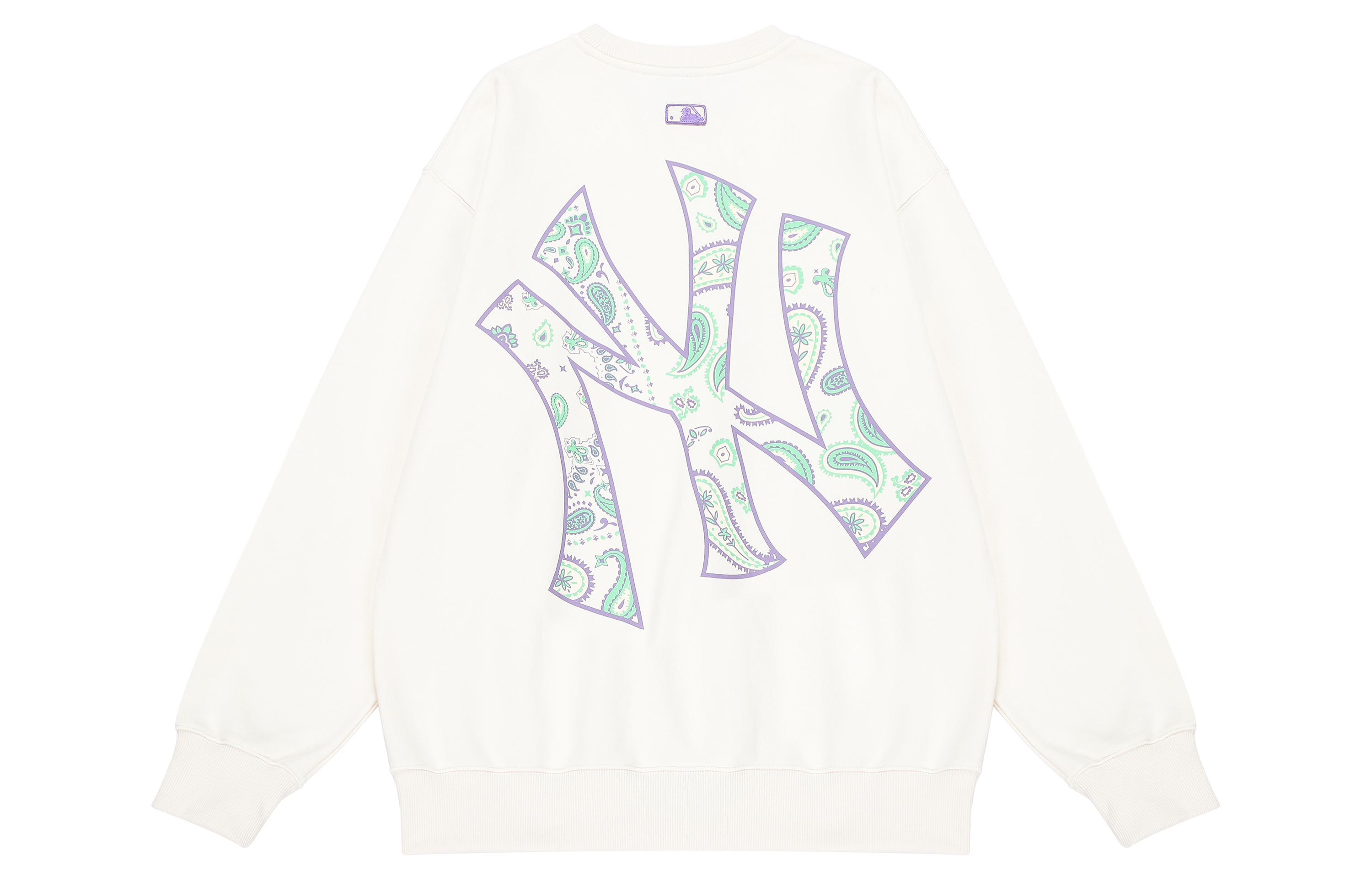 MLB FW22 New York Yankees Paisley Crewneck Oversized Sweatshirt Unisex Off-White 3AMTI0126-50CRS