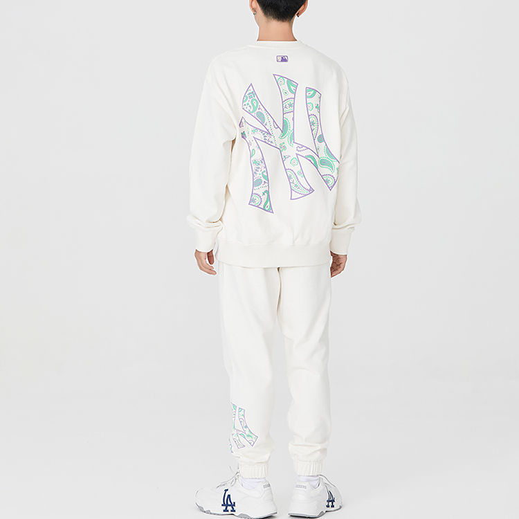 MLB FW22 New York Yankees Paisley Crewneck Oversized Sweatshirt Unisex Off-White 3AMTI0126-50CRS 圖 5