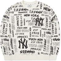 MLB FW22 New York Yankees Retro Graffiti Print Pullover Sweatshirt White Unisex 3AMTZ0124-50IVS MLB FW22 New York Yankees Retro Graffiti Print Pullover Sweatshirt White Unisex 3AMTZ0124-50IVS