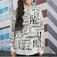 Details for MLB FW22 紐約洋基復古塗鴉印花白色連帽長袖上衣 男女適穿 3AMTZ0124-50IVS