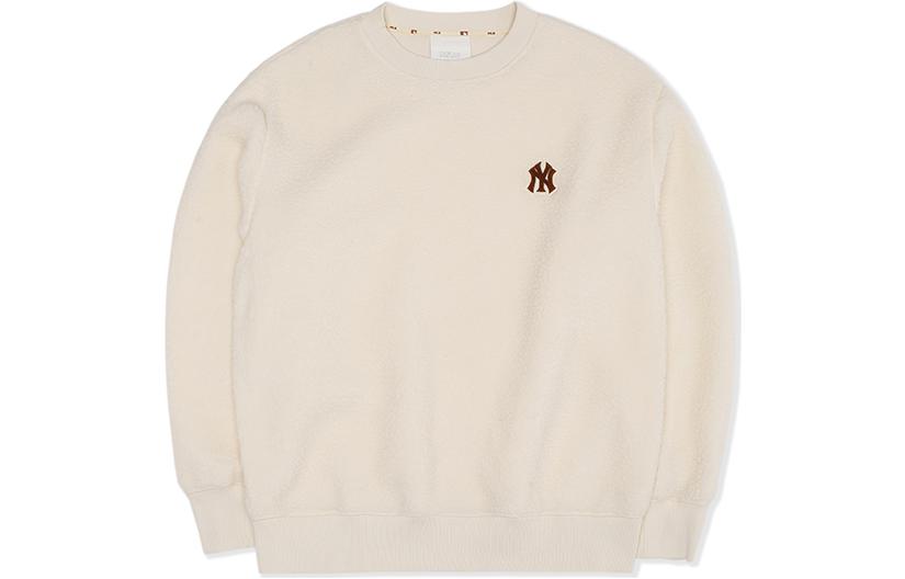 MLB FW22 Oversized Pullover Sweatshirt Unisex White 3AMTEC226-2