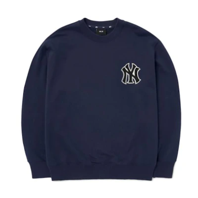 MLB FW22 Paisley Print Oversized Crewneck Sweatshirt Unisex 3AMTI0126-50NYD