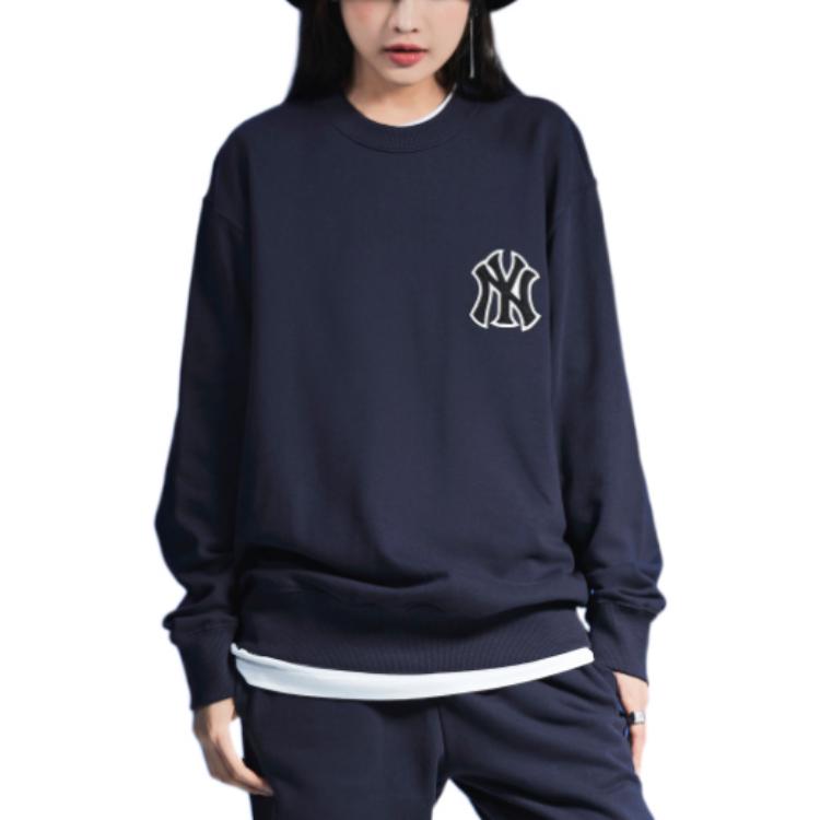 MLB FW22 Paisley Print Oversized Crewneck Sweatshirt Unisex 3AMTI0126-50NYD 圖 5